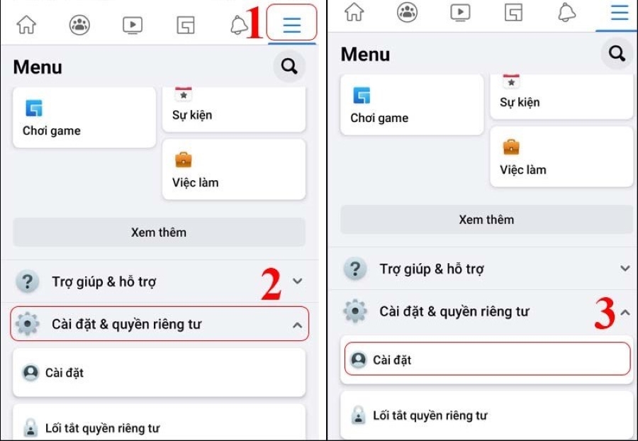 Cách đăng xuất Facebook khỏi các thiết bị khác bằng điện thoại.