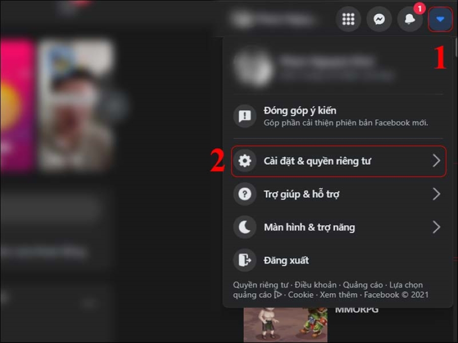 Cách đăng xuất Facebook khỏi các thiết bị khác bằng trình duyệt web trên máy tính.
