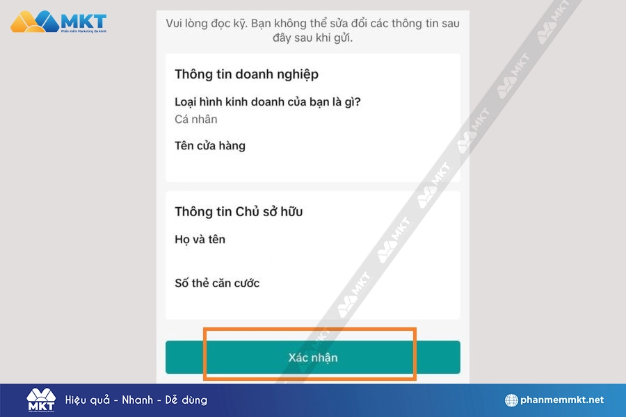 Chọn Xác nhận Chọn Xác nhận