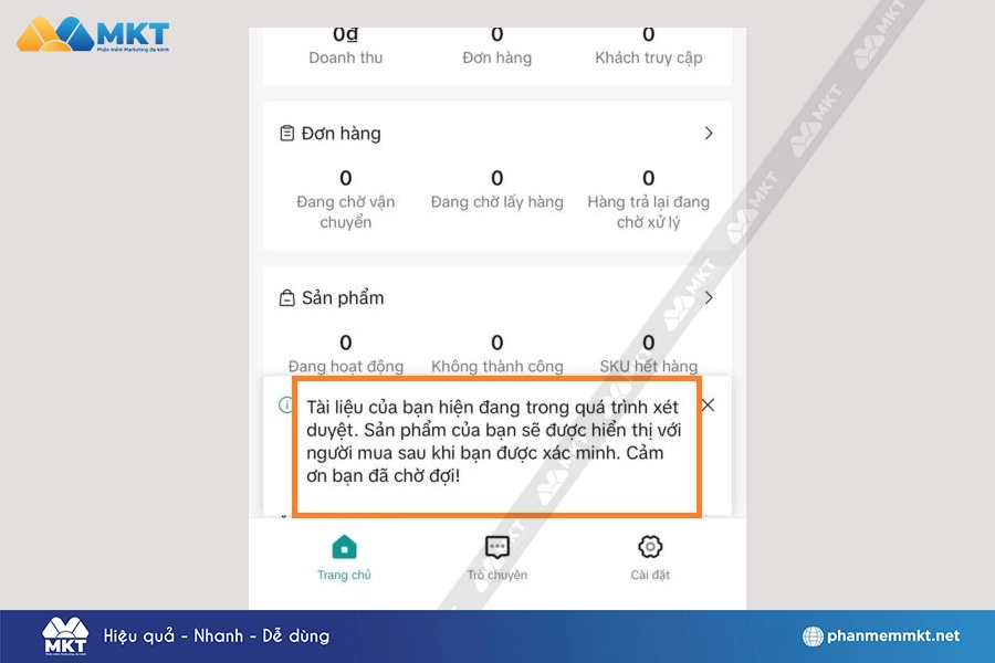 Chờ TikTok xét duyệt tài liệu của bạn Chờ TikTok xét duyệt tài liệu của bạn