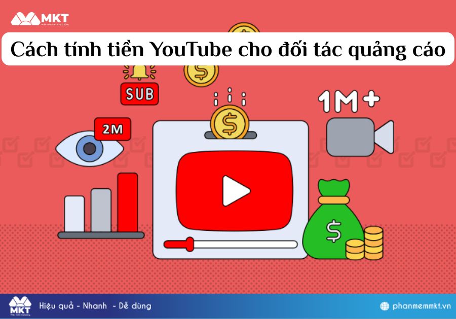 Cách tính tiền YouTube cho đối tác quảng cáo