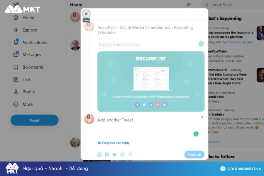 Một số cách đăng bài trên Twitter thu hút nhiều lượt tương tác Một số cách đăng bài trên Twitter thu hút nhiều lượt tương tác